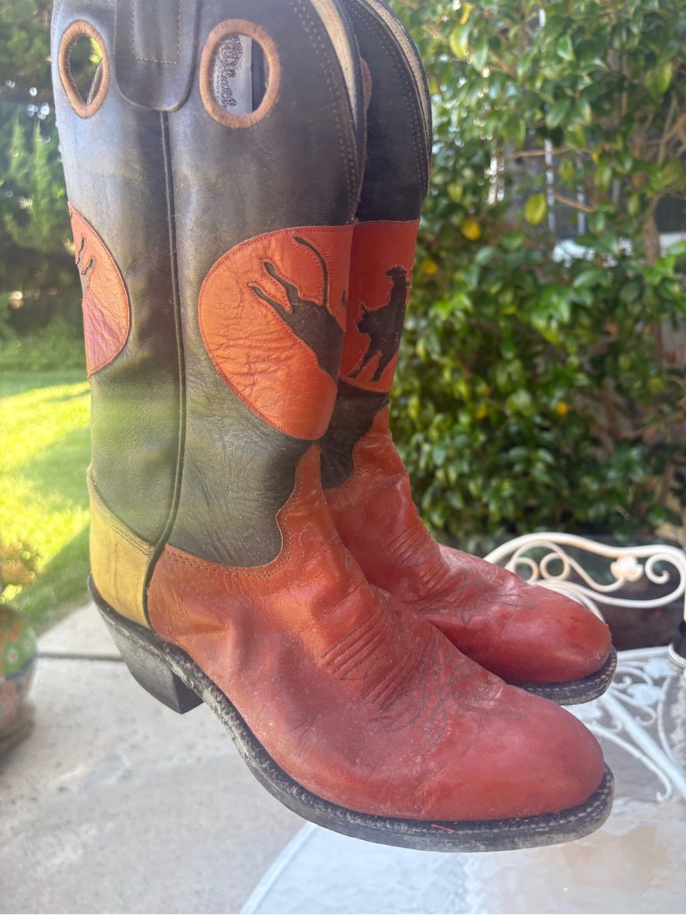 Vintage Leather Cowboy Boots - Picture 14 of 16